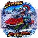 Scorpion Stinger 290ET Vinyl Sticker 9x9cm Monsters on Machines 1-36.webp