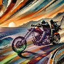 Abstract Harley Couple.webp