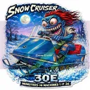 Snow Cruiser 30E Snowmobile Vinyl Sticker 9x9cm Die Cut 1-36.webp