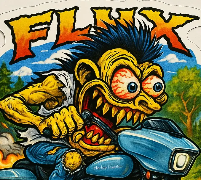 Harley Street Glide FLHX Glossy Monsters on Machines Sticker 11 of 12