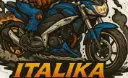 Italika FT250 GTS Motorcycle Monsters on Machines Vinyl Sticker 2 of 12