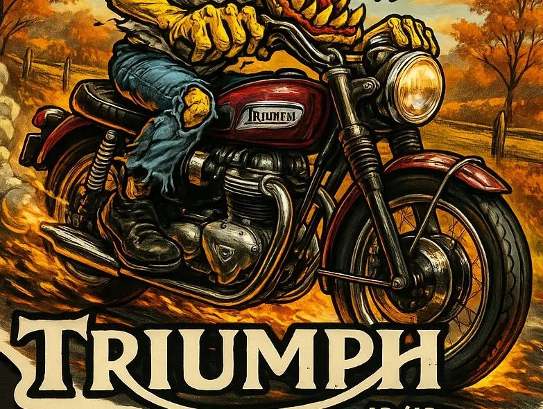 Triumph T120 Bonneville Vintage-Style Durable Vinyl Sticker 12/12