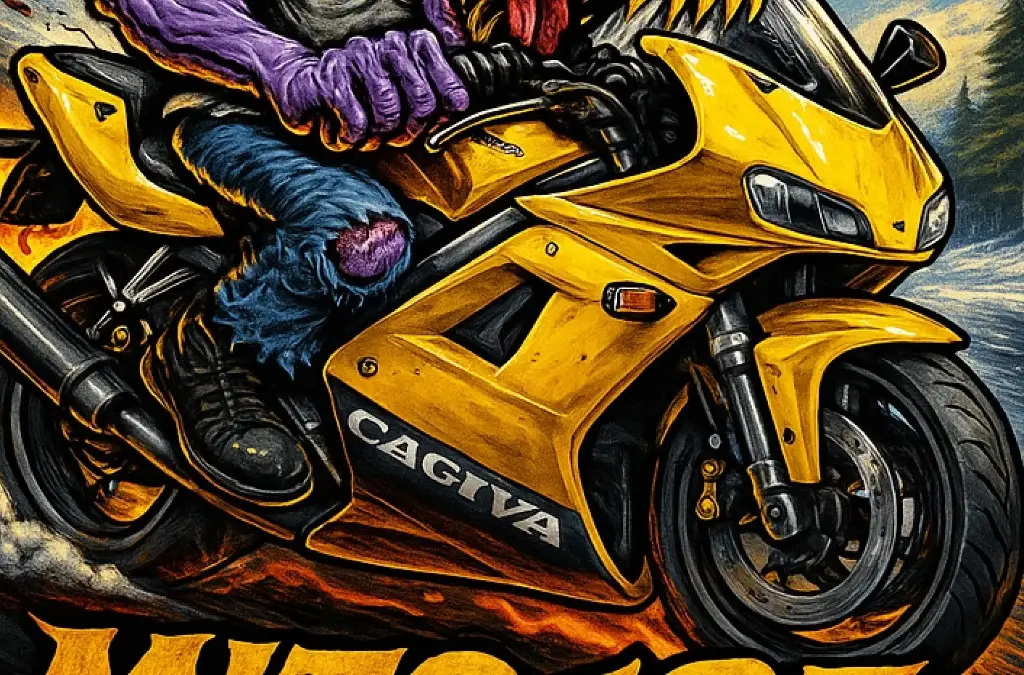 Cagiva Mito 125 Vintage-Style Durable Vinyl Sticker 1 of 12