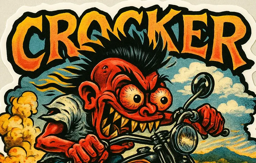 1938 Crocker V-Twin Sticker Durable Decal Die Cut Sticker 2 of 12