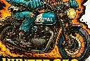 Royal Enfield Hunter 350 Durable Die Cut Sticker 1 of 18