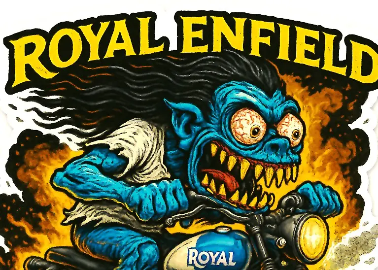 Royal Enfield Hunter 350 Durable Die Cut Sticker 2 of 18