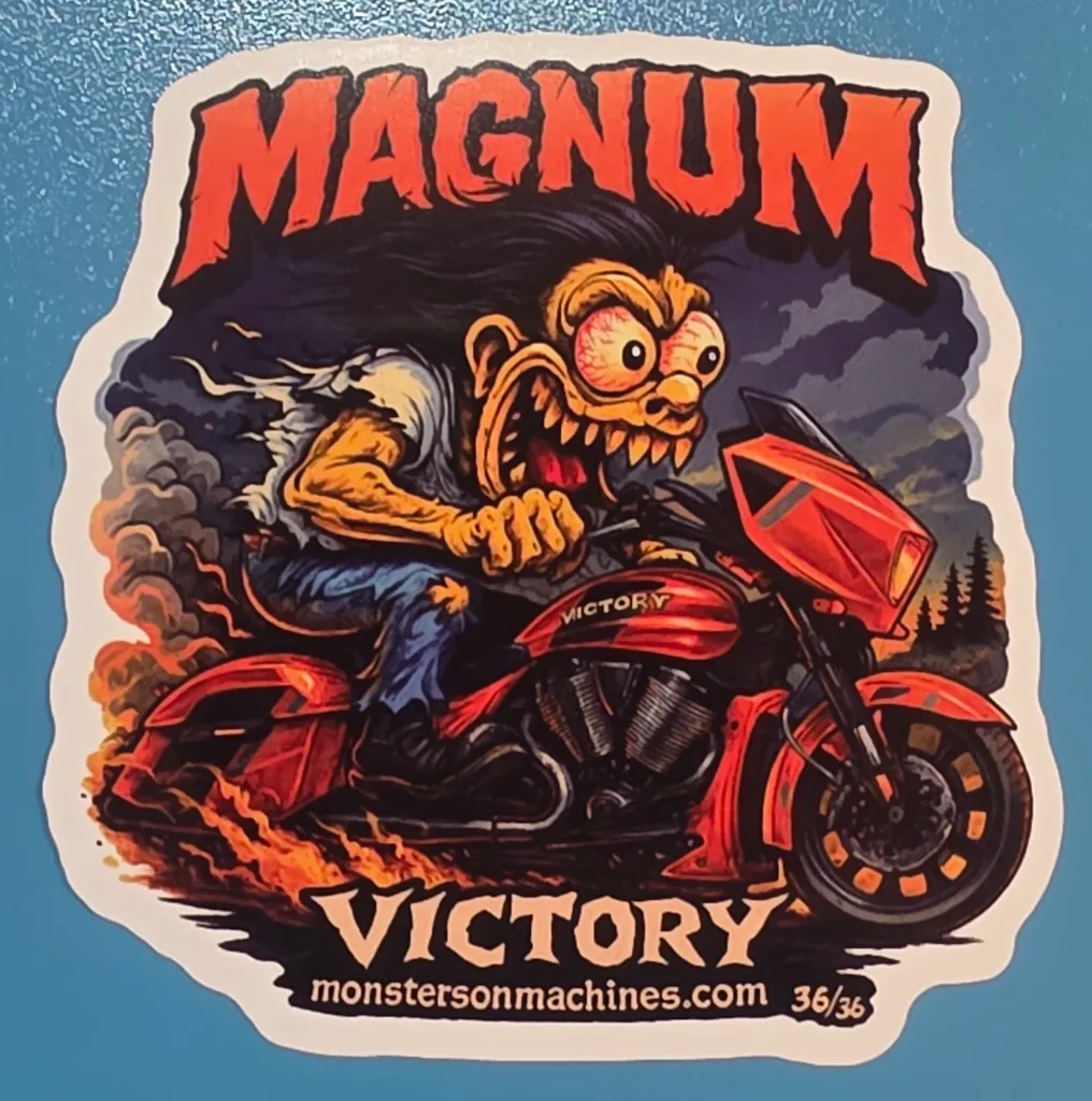 Victory Magnum Durable Vinyl Sticker Monsters on Machines #36/36