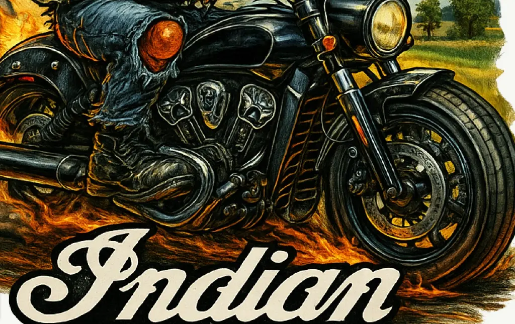 Indian Scout Bobber Durable Vinyl Sticker Monsters on Machines #14/36