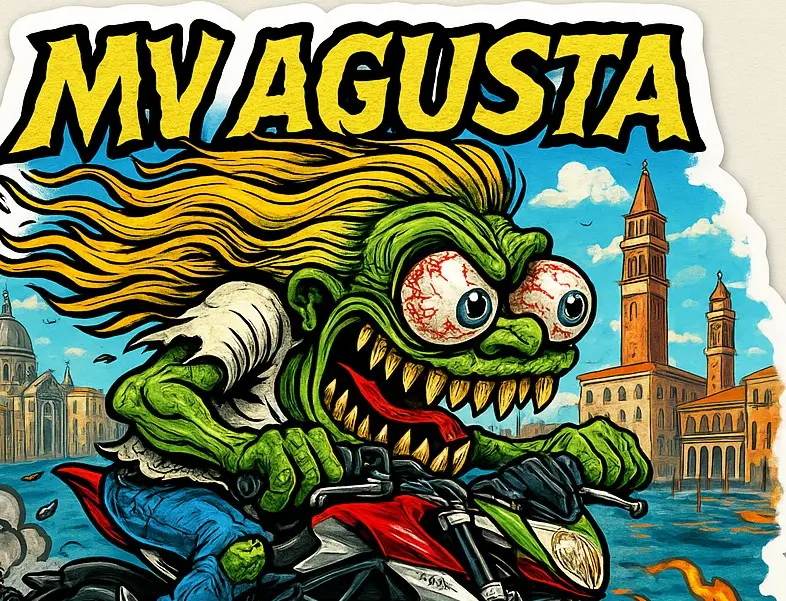 MV Agusta Rivale 800 Monsters Around the World Sticker Venice 3 of 12