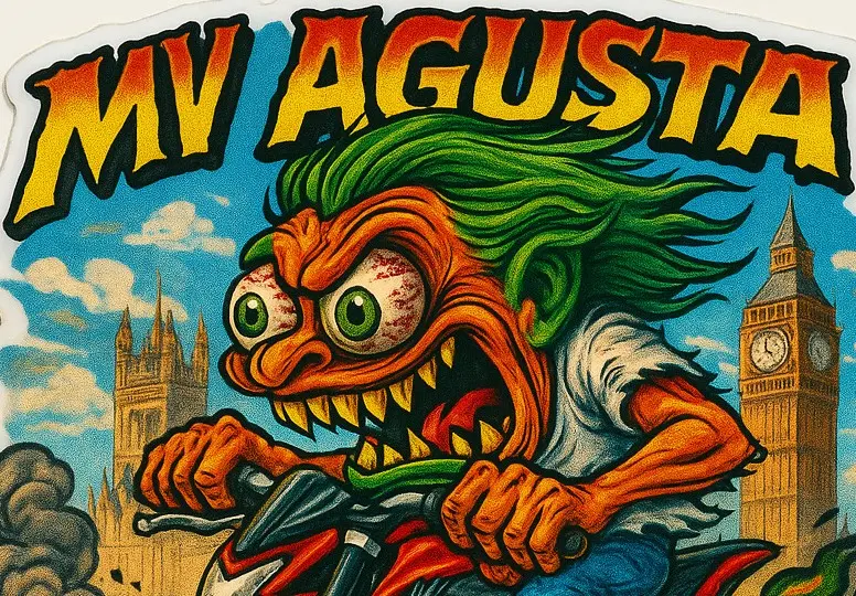 MV Agusta Rivale 800 Monsters Around the World Sticker London 6 of 12