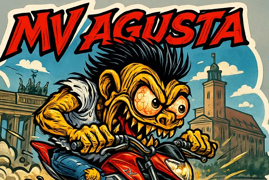 MV Agusta Rivale 800 Monsters Around the World Sticker Berlin 12 of 12