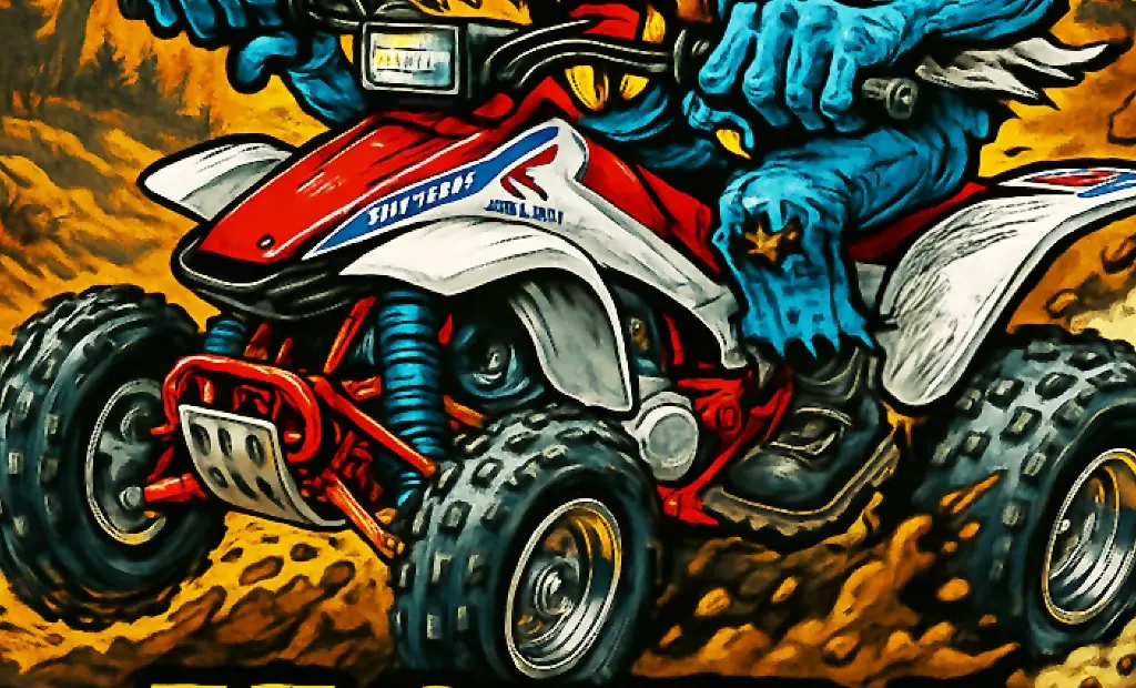 Honda TRX250R ATV Durable Vinyl Sticker Series Number 1 of 18