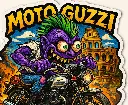 Moto Guzzi Cartoon Sticker Die-Cut Vinyl Monsters on Machines 8 of 12
