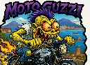Moto Guzzi Cartoon Sticker Die-Cut Vinyl Monsters on Machines 11 of 12