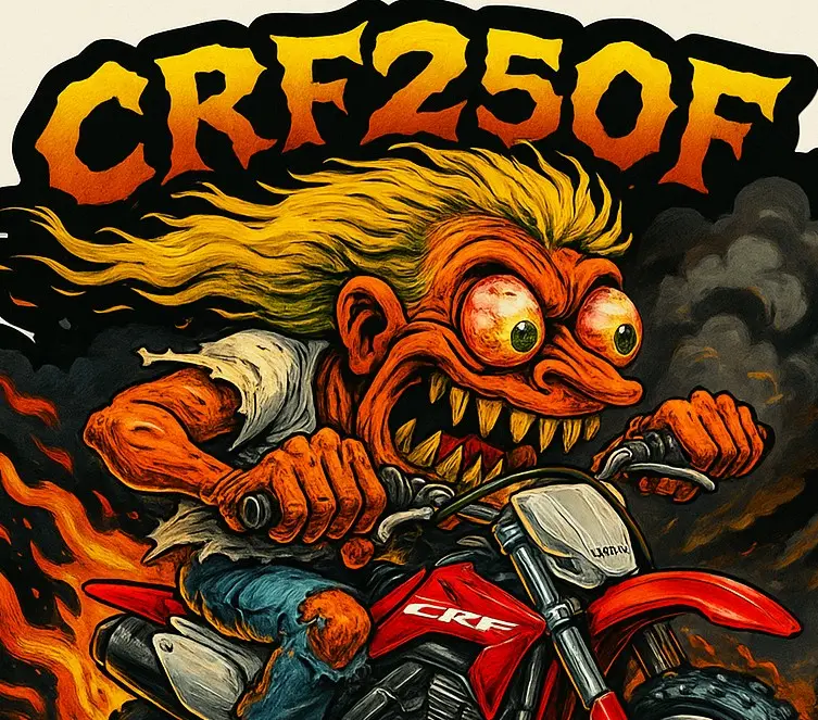 Honda CRF250F 14/36 Rural Fury Sticker – Vinyl Decal