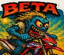 Beta 450 RX Dirt Bike Parody Art Vinyl Sticker Number 1 of 12 