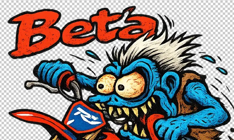 Beta 450 RX Dirt Bike Parody Art Vinyl Sticker