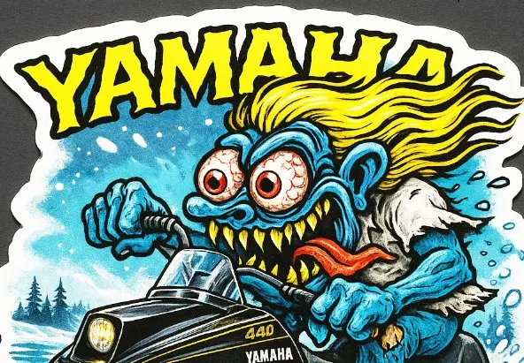 Yamaha EX 440C Snowmobile – Monster Sticker