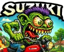 Suzuki GS550E Monster Rider Die-Cut Sticker 4 of 12