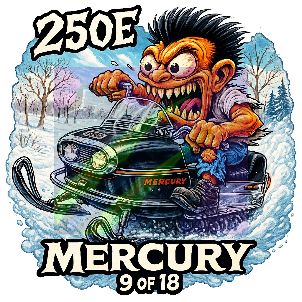 Mercury 250E Snowmobile Monster Sticker 09 of 18