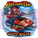 1976 Alouette Super Brute 440 Snowmobile Vinyl Sticker 9x9cm 6/36