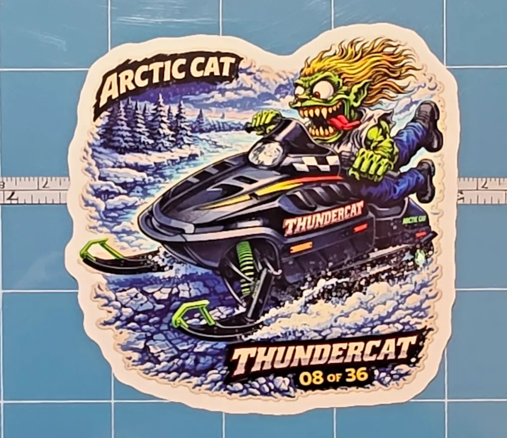 Arctic Cat Thundercat Monster Vinyl Sticker 9x9cm 08/36