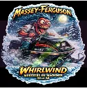 1977 Massey-Ferguson Whirlwind Snowmobile Vinyl Sticker 9x9cm Die Cut 26/36