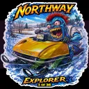 Northway Explorer Snowmobile Vinyl Sticker 9x9cm Die Cut 1 of 36