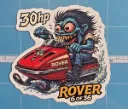 Rover 30HP Monster Vinyl Sticker 9x9cm 06 of 36 Snowmobile Die Cut