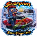 1973 Scorpion Super Stinger 440 Red Cowl Vinyl Sticker 9x9cm Decal 01 of 36