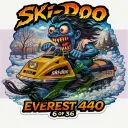 1977 Ski-Doo Everest 440 Snowmobile Vinyl Sticker 9x9cm 6-36