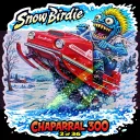 Snow Birdie Chaparral 300 Snowmobile Vinyl Sticker 9x9cm 2-36