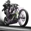 Chopper Solo Rider Biker Sticker – Custom Motorcycle Art