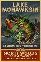 Lake Mohawksin Vintage Fishing Print – Northwoods Bait & Tackle