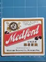 Medford Brewing Co. Lager – Vintage Wisconsin Beer Label Sticker (9×8 cm)