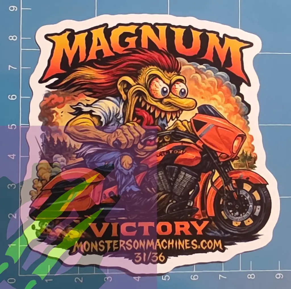 Victory Magnum “Copper Inferno” Sticker – Vinyl Decal