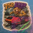 Honda 750-Four Snowmobile Monster Sticker – Vinyl Decal