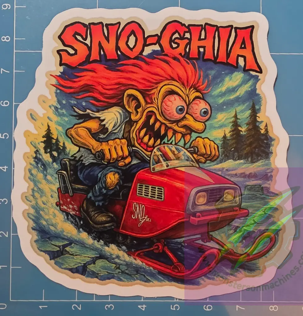 Sno-Ghia Snowmobile Sticker – Vinyl Decal 9x9cm