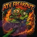 Kawasaki Quad Monster Sticker