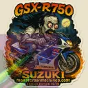 GSX-R750 Edgar Allan Poe Zombie Sticker – Suzuki Night Ride Special Edition 10/10