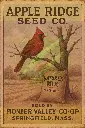 Apple Ridge Seed Co. Pioneer Valley Co-Op Springfield MA Cardinal Print & Tin Sign