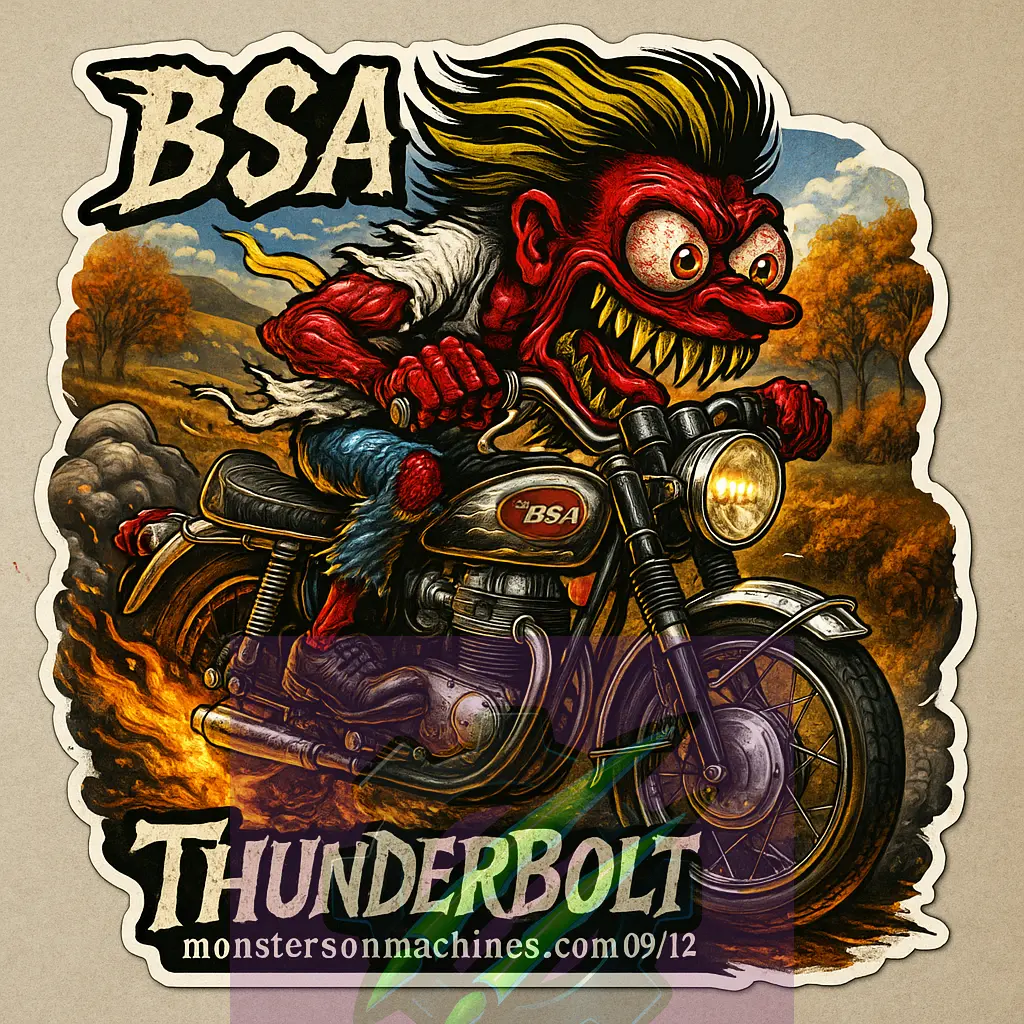 1969 BSA Thunderbolt Sticker - Autumn Bolt Maniac MoM Series 9/12