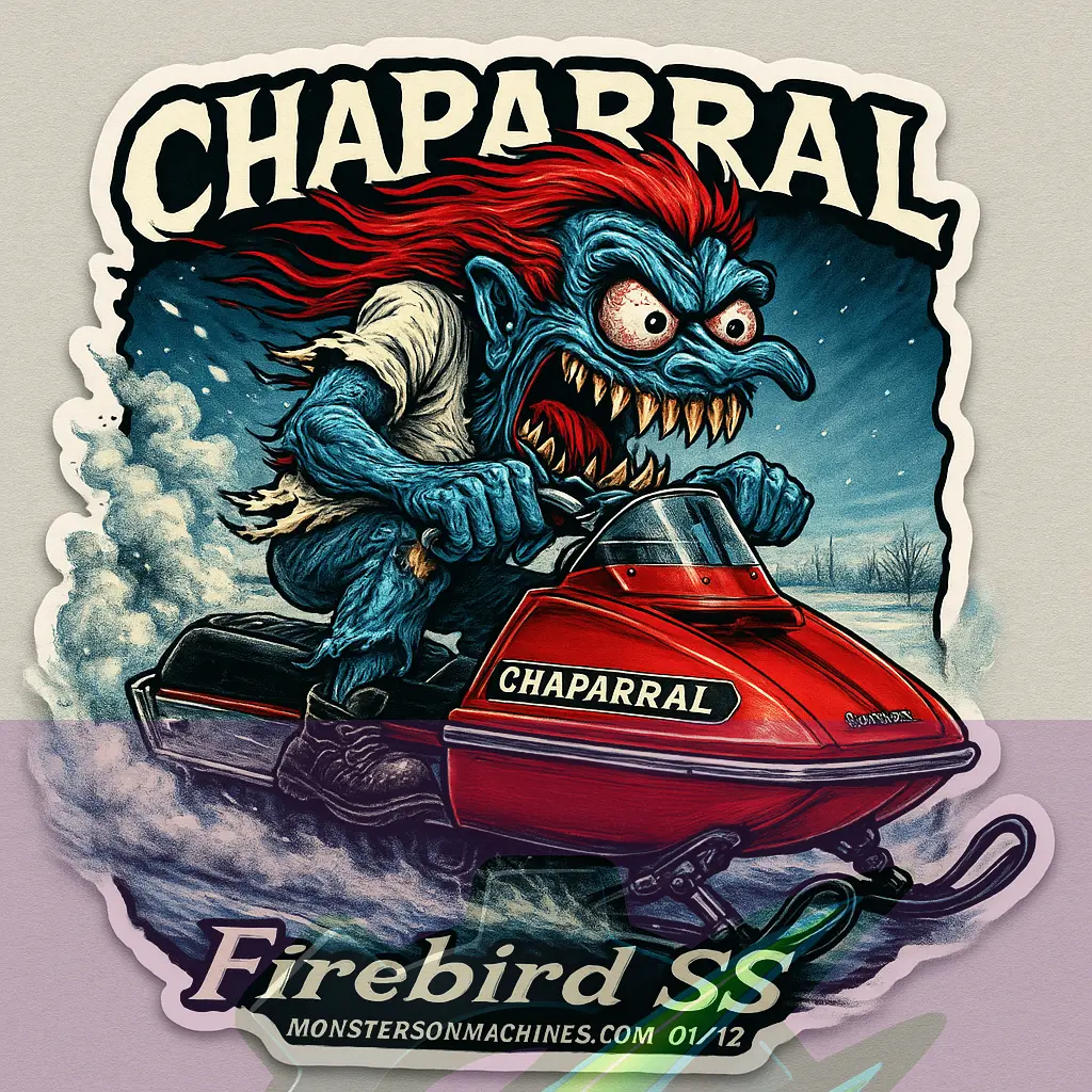 Chaparral Firebird SS Sticker - Firebird Frost Freak Series Number 1 of 12