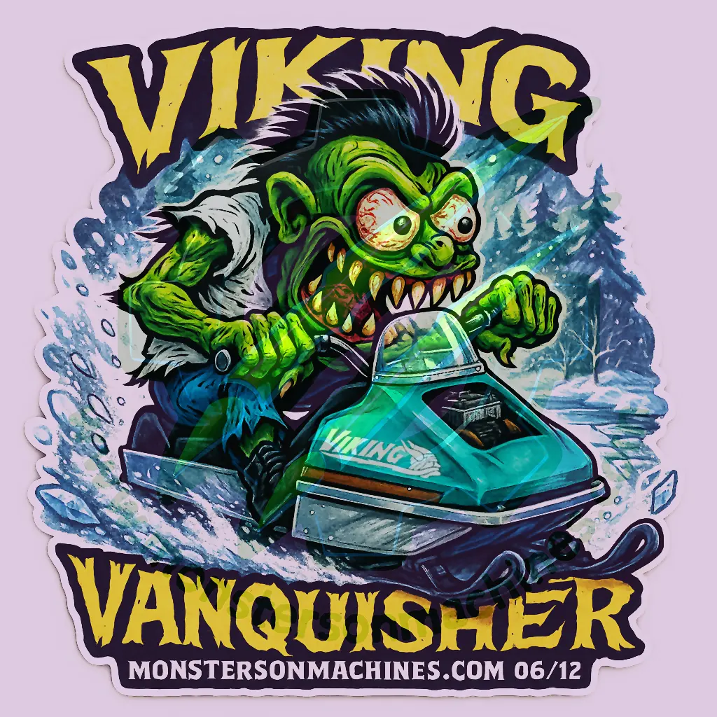 Viking Vanquisher Sticker - Blizzard Bruiser Series Number 6 of 12