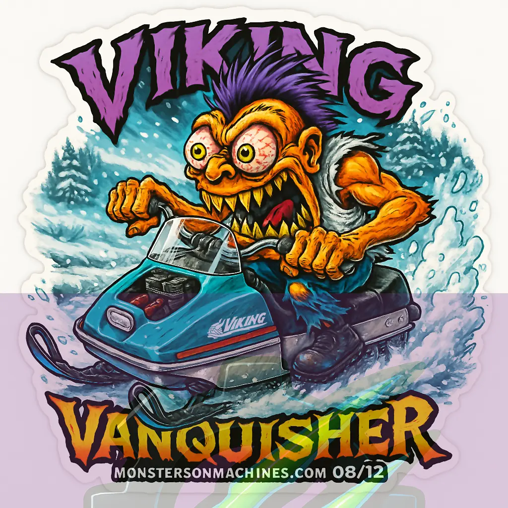 Viking Vanquisher Sticker - Blizzard Bruiser Series Number 8 of 12