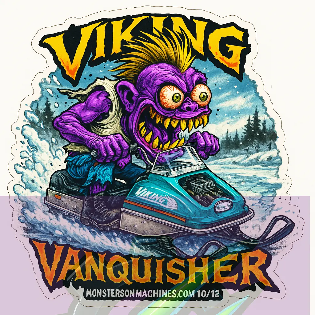 Viking Vanquisher Sticker - Frostbite Fury Freak Series Number 10 of 12