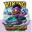 Viking Vanquisher Sticker - Tattooed Trail Terror Series Number 12 of 12