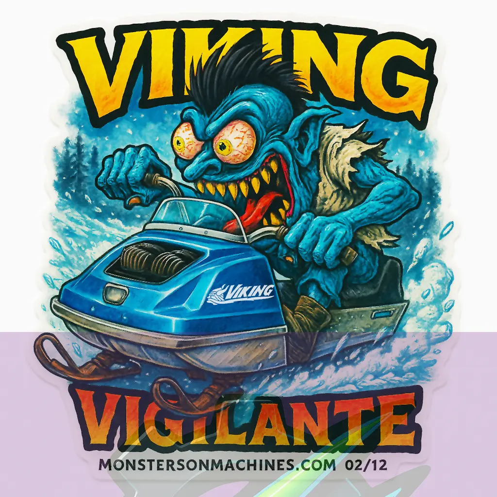 Viking Vigilante Race Sticker - Midnight Vigilante Fiend Series 2 of 12
