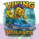 Viking Vigilante Race Sticker - Yellow Mohawk Maniac Series Number 11 of 12