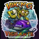 Viking Vigilante Sticker - Horned Trail Raider Special Series Number 1 of 6